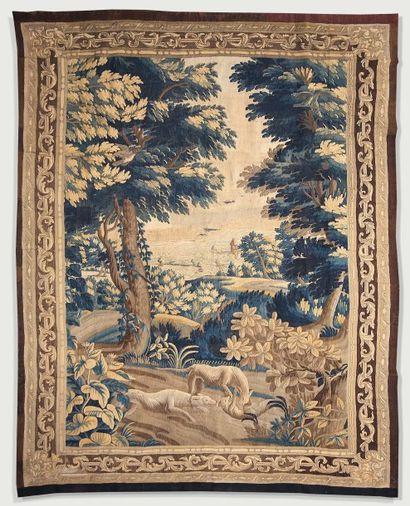 Tapisserie d'aubusson dite Verdure à décor...