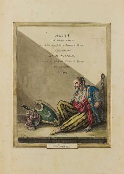 MARINI, Leonardo.
Abiti del gran Cidde inventati...