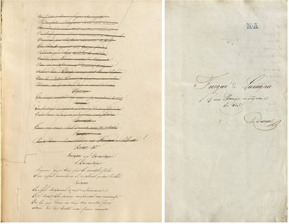 DUMAS, Alexandre.
Fiesque de Lavagna manuscrit...