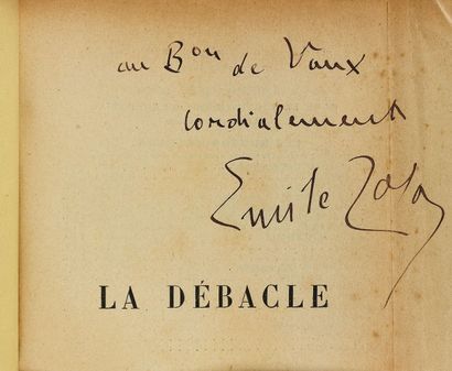 ZOLA, Emile.
La Débâcle Paris, G. Charpentier...