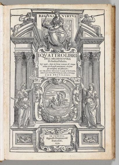 PALLADIO, Andrea.
I Quattro libri dell'architettura...