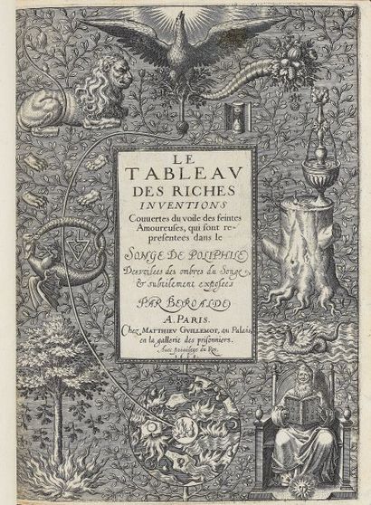 COLONNA, Francesco.
Le Tableau des riches...