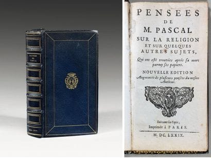 PASCAL, Blaise.
Pensées... sur la religion...