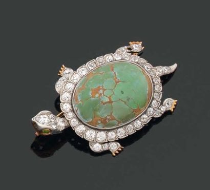 MARCUS & C°. Années 1930.
RARE BROCHE en...