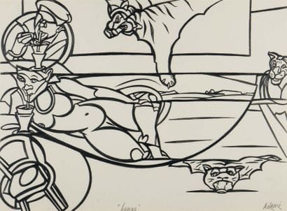 VALERIO ADAMI (NÉ EN 1935)
Hamac, 1993-1994...