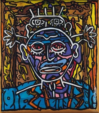 ROBERT COMBAS (NÉ EN 1957)
Portrait, 1989...