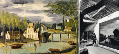 BERNARD BUFFET (1928-1999)
Le vieux Moulin,...