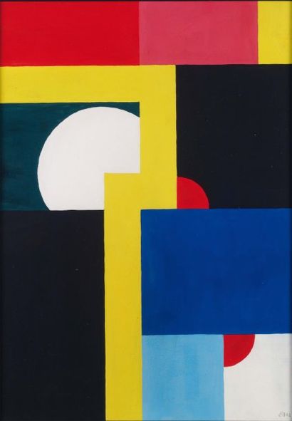 ETIENNE BEOTHY (1897-1961)
Deux traits jaunes,...