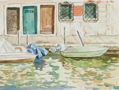 LIDIA EPSHTEIN
Canal
Aquarelle sur papier.
Signée...