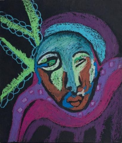 KHADIDIATOU SOW
Masque, 2016
Crayon gras...