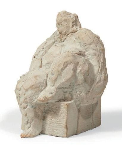 MANUELE MIRABELLA
Femme assise
Plâtre.
Signé...