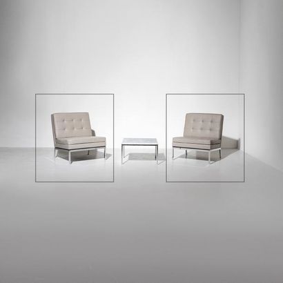 FLORENCE KNOLL (NÉE EN 1917)

Paire de chauffeuses...