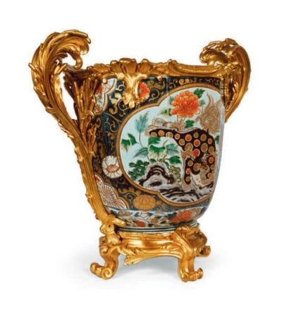 CACHE-POT en porcelaine de Samson à l'imitation...