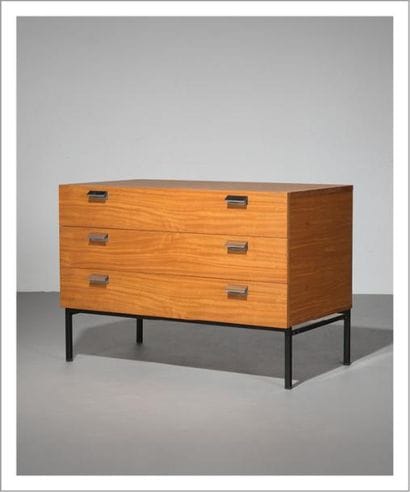 ANDRÉ MONPOIX (1925-1976)
Commode à trois...