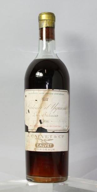 1 BOUTEILLE CHÂTEAU D'YQUEM 1er GC superieur
Sauternes...