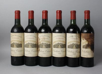*6 BOUTEILLES CHÂTEAU CANON 1er GCC ST ÉMILION...
