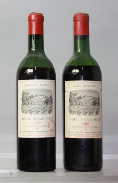 *2 BOUTEILLES CHÂTEAU DUHART MILON 4ème GCC...