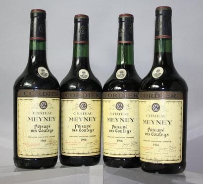 4 BOUTEILLES CHÂTEAU MEYNEY GC ST. ESTÈPHE...