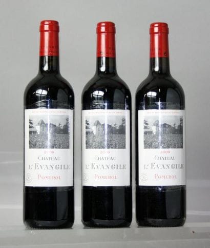 3 BOUTEILLES CHÂTEAU L'EVANGILE POMEROL ...