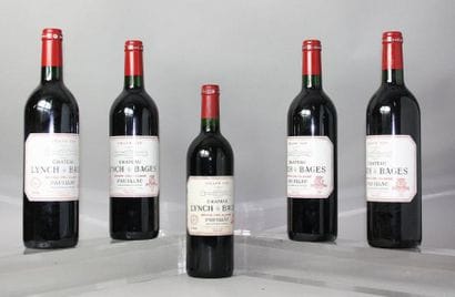 5 BOUTEILLES CHÂTEAU LYNCH BAGES 5ème GCC...