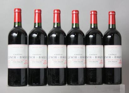 6 BOUTEILLES CHÂTEAU LYNCH BAGES 5ème GCC...