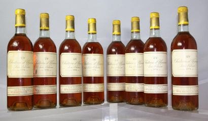 8 BOUTEILLES CHÂTEAU D'YQUEM 1er GC superieur
SAUTERNES...