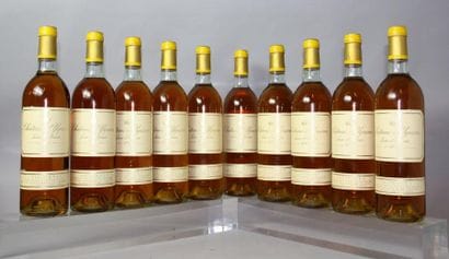10 BOUTEILLES CHÂTEAU D'YQUEM 1er GC superieur
SAUTERNES...