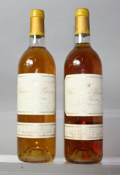 2 BOUTEILLES CHÂTEAU D'YQUEM 1er GC superieur
SAUTERNES...