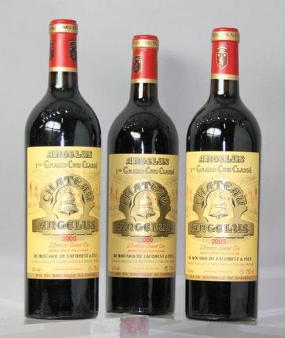 3 BOUTEILLES CHÂTEAU ANGELUS 1er GCC (A)
ST....