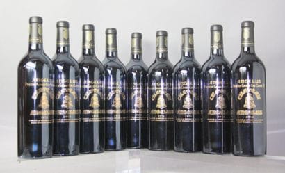 9 BOUTEILLES CHÂTEAU ANGELUS 1er GCC (A)
ST....