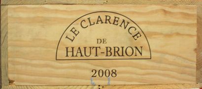 12 BOUTEILLES LE CLARENCE de HAUT BRION PESSAC...