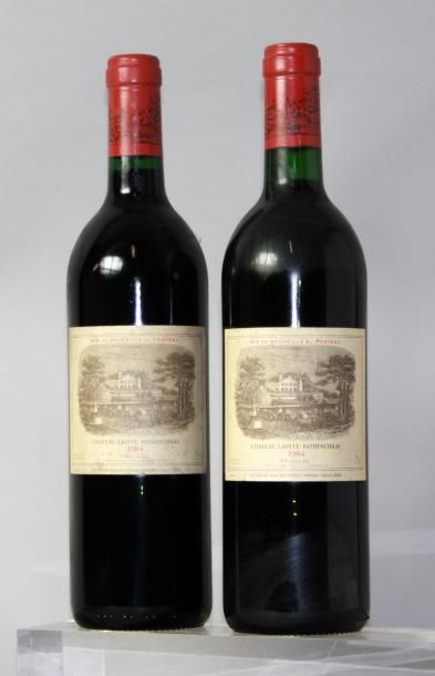 2 BOUTEILLES CHÂTEAU LAFITE ROTHSCHILD 1er...