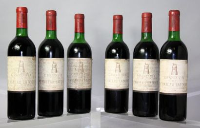 6 BOUTEILLES CHÂTEAU LATOUR 1er GCC PAUILLAC...
