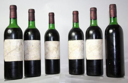 6 BOUTEILLES CHÂTEAU MARGAUX 1er GCC MARGAUX...