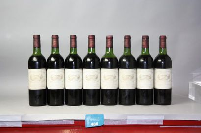 8 BOUTEILLES CHÂTEAU MARGAUX 1er GCC MARGAUX...