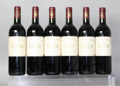 6 BOUTEILLES CHÂTEAU MARGAUX 1er GCC MARGAUX...