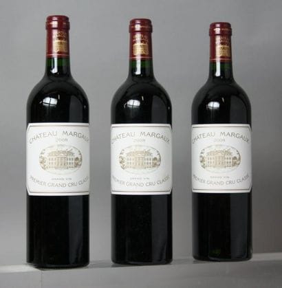 3 BOUTEILLES CHÂTEAU MARGAUX 1er GCC MARGAUX...