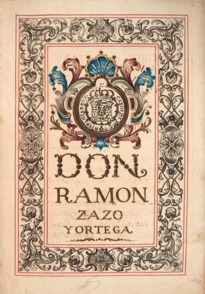 [DIPLOME de NOBLESSE ESPAGNOLE] Don Ramon...