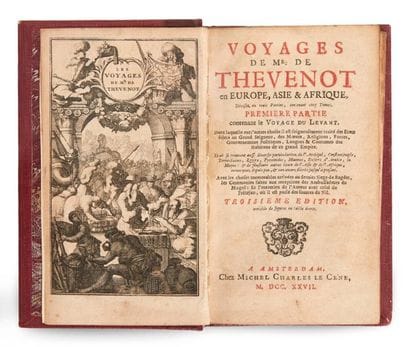 THÉVENOT (Jean)
Voyages de Mr de Thevenot...