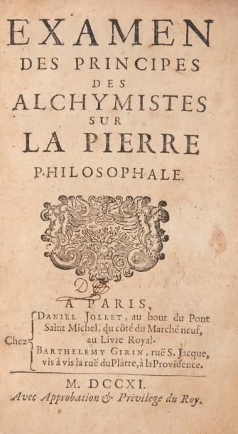 [POUSSE (François)]
Examen des principes...