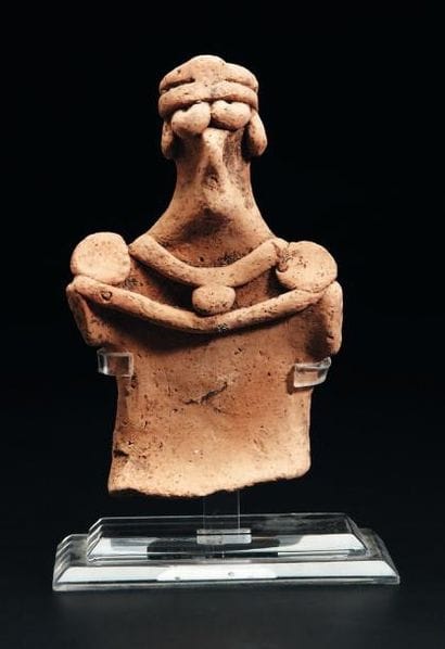 Buste de statuette représentant une déesse...
