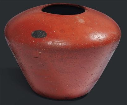 ÉGYPTE
Vase lustré à panse carénée, l'épaule...