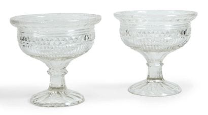 PAIRE DE COUPES en cristal de Waterford (?)...