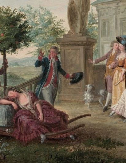 NICOLAS LAVREINCE (STOCKHOLM 1737 - 1807)
Elégante...