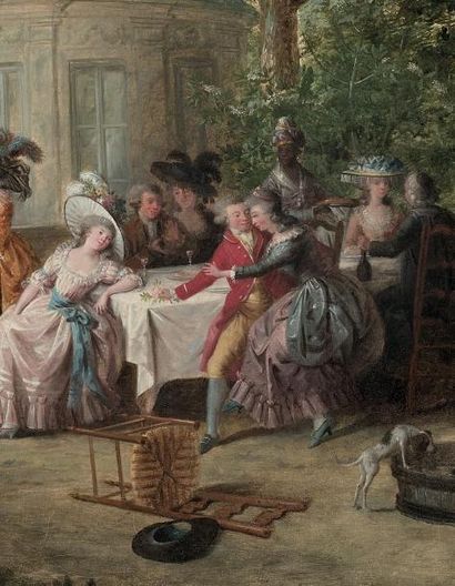 NICOLAS LAVREINCE (STOCKHOLM 1737 - 1807)
Elégante...