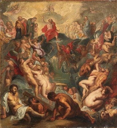 École flamande du XVIIe siècle, suiveur de...