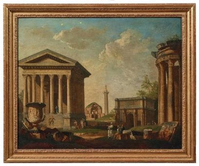 ÉCOLE ROMAINE DE LA MOITIÉ DU XVIIIE SIÈCLE,...