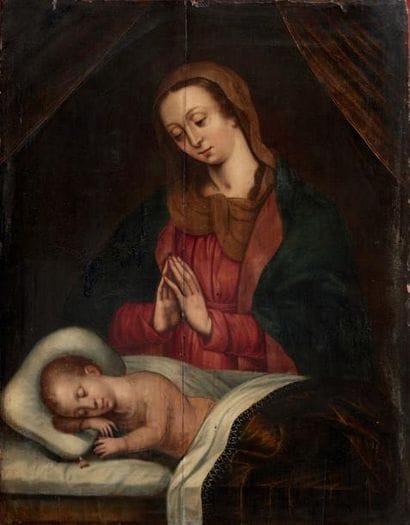 Ecole ANVERSOISE de la fin du XVIe siècle
Vierge...
