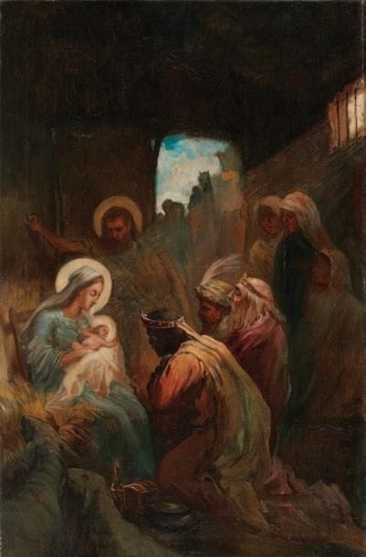 PIERRE LEBRUN (ACTIF À CAMBRAI AU XIXE SIÈCLE)
L'Adoration...