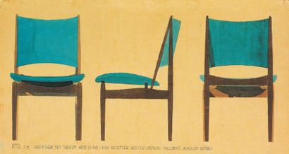 FINN JUHL (1912-1989)
Six chaises 